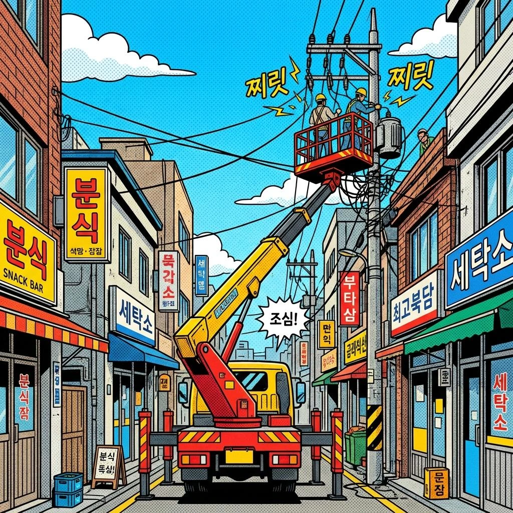 시흥시 스카이차 안전 점검 현장